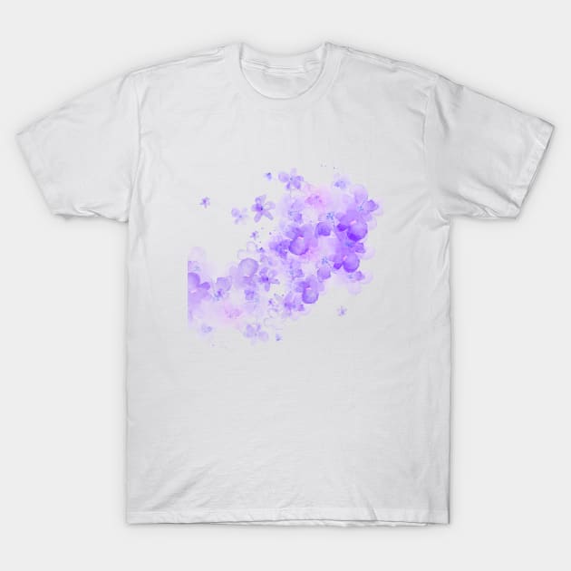 purple flowers T-Shirt by PREMIUMSHOP